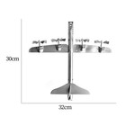 Wind Aircraft Windmill Iron Art Sculpture For Lawn Patio