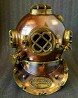 Steel Vintage Style Antique Finish U s Navy Mark V Scuba Diving Divers Helmet