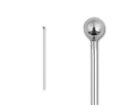 100pc  Sterling Silver Ball Pins 925 Bead Head Pins  2  24gauge  Bead End Pins