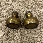 Two Vintage Antique Brass Door Knobs Salvage  