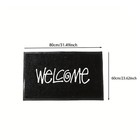 Welcome Door Mat Pvc Floor Rug Non Slip Entryway Kitchen Indoor Outdoor Mat