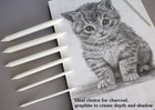 N Norocme 12 Pcs Blending Stumps And Tortillions Paper Art 13 Count  Grey