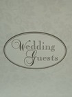 Wedding Guest Sign In Book Ivory With Floral Design   Gold Accent Classic 575pgs