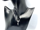 Tiffany   Co  Sterling Silver Christ Cross Rosary Necklace Used