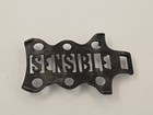 Vintage  Primitive  Cast Iron  Sad Flat Trivet Stand Reads  Sensible