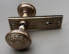 Antique Decorative Brass Door Knob With Back Plates