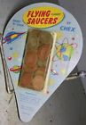 Nos Box Of 24 Vintage Chex 1950 s Flying Saucer Candy Old Drugstore Cool Toy Ufo