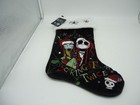 Nightmare Before Christmas Santa Jack Skellington Sally Holiday Stocking  ce 