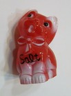 Vintage 1940 s Red Catalin Plastic Cat 3  Tall Old Single Salt Shaker