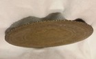 Heavy Brass 13-1 8    Persian Islamic Scalloped Etched Art Platter Round Tray-used
