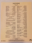 Nijinsky 1980 Paramount Film Program     Vintage Ballet Movie Souvenir Ephemera