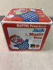 Vintage Mattel Original Box Jack In The Music Box Works As It Should