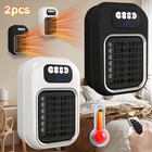 400w Portable Plug In Wall Space Heater Remote Electric Personal Heater Fan Us