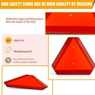 Slow Moving Vehicle Safety Sign slow Moving Vehicle Triangle Sign plastic 14 x16