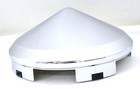 Front Hub Cap Universal Fit Aluminum Wheel Pointed 1  Lip Chrome Gg 10750 Each