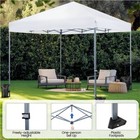 Pop Up Canopy Tent 12x12 Easy Set-up Portable Commercial Gazebo For 12-18 People