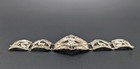 Vintage Silver Filigree Egyptian Llama Story Teller Panel Link 900 Bracelet Cuff