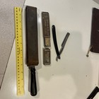 Vintage Barber Staright Razor Mertens   Heider   Leather Strap Sharpener