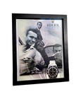 8x10 Framed Vintage Original Rolex Vintage Ad Poster Sean Connery  Watch Print 