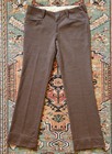 Vtg 1970s H Bar C Ranchwear Polyester Knit Pants Multi-brown Mens 34x32  clean  