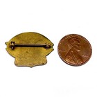 Rare Antique Dayton Wright Airplane Pin Badge Employee advertising Rolled Gold