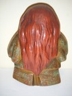 Vintage Japanese Red Haired 8  Bronze Metal Statue