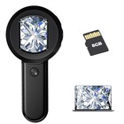 Portable 100x Mini Pocket Microscope Handheld Coin Jeweler Loupe Illuminated