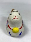 Japanese Clay Bell Dog Hariko Vintage Hand Painted Lucky Sound
