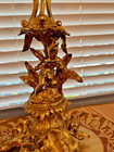 Bronze Candelabra Carried By A Cherub 7 Candle Holders
