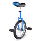 16  Blue Unicycle Cycling Scooter Circus Bike Skidproof Tire Balance Exercise