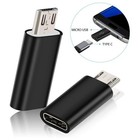 2x Micro Usb Male To Usb Type C Female Adapter Connector Charging Data Sync