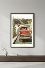      Vintage Style 1957 Chevrolet Poster - 24x36    - Mid-century Modern Decor