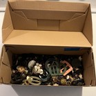 Huge Antique Vintage Button Lot All Sizes Celluloid Bakelite Plastic Metal 200 