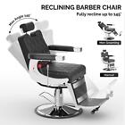 Retro Barber Chair Heavy Duty Barber Chair Vintage Salon Chair Hydraulic Recline