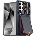 Rfid Card Holder Case W  Slide Camera Cover For Samsung Galaxy S26 s25 s24 Ultra
