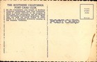 Vintage Linen Postcard Southern California Post Card Club Large Letter Views