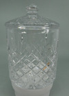 Vintage Crystal Biscuit Barrel W  Lid  5   X 7   