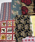 Lot Of 20 Half Yards Cotton Fabric Mixed Brands   Themes Solids Prints