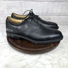 Fj Footjoy Icon Tour Mens Golf Shoes Black Performance Leather Size 11 New