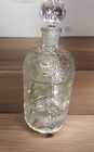 Vintage Guerlain Bee Embossed Glass Empty Perfume Bottle   France 1960s  6 5   