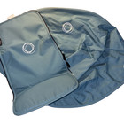 Bugaboo Buffalo Petrol Blue  teal  Tailored Fabric Canopy Set 2 Pc Open Box New