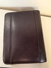 Franklin Covey Zipper Classic Brown Leather Ring Binder Organizer Planner 9 5x8 