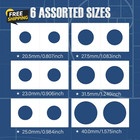600pcs Coin Flips In 6 Sizes Cardboard Coin Holders For Colletors 2x2 Inch Coin