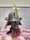 Japanese Vintage Samurai Armor Helmet Cosplay Wearable Visor Armor Warrior Mask 