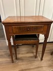 Singer Sewing Machine 1951 With Custom Table  Stool  And Accessories