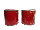 Lot 2- Lg  14 Oz  Vintage Prince Albert Tobacco Advertising Tin Cans  Empty