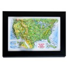 Usa 3d Map Country Decor Wall Art Gift Journey Interior Souvenir United States