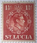 Travelstamps   St  Lucia Stamps Sg 130 - 1 1 2d Kgvi - 12 1 2p Mint Mogh