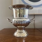 Vintage Epns Silver Plate Trophy Urn Champagne Wine Ice Bucket W  Handles  9 5   