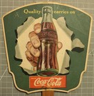 Coca Cola Hand Fan 11 5 Inches Tall Bethleham Pa Bottling Co  C337